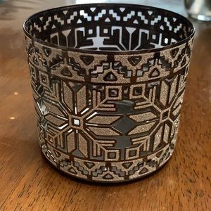 2 Bath and Bodyworks 3 wick candleholders